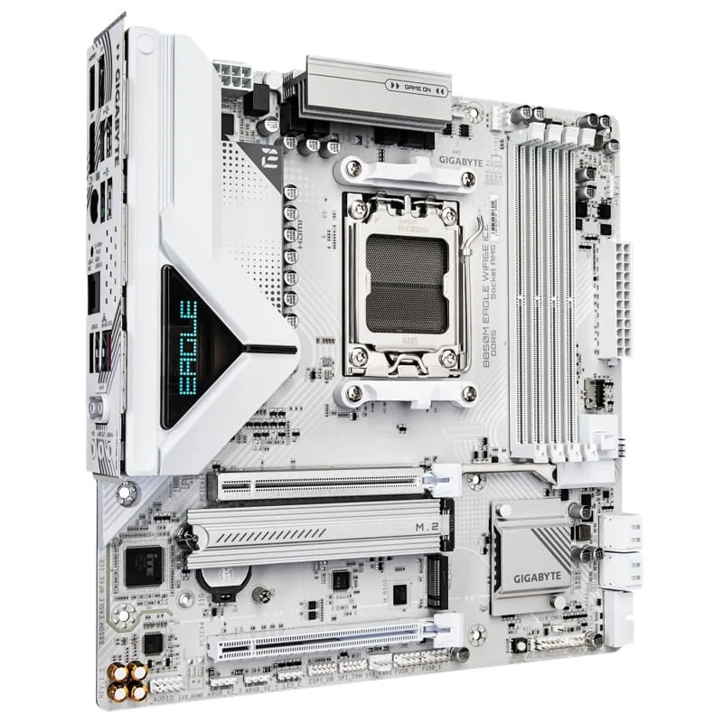 Placa Mãe Gigabyte B850M Eagle Wifi6e Ice, Am5, Ddr5, Wi-fi 6, Atx, 9mb85ml6e-00-g11 5