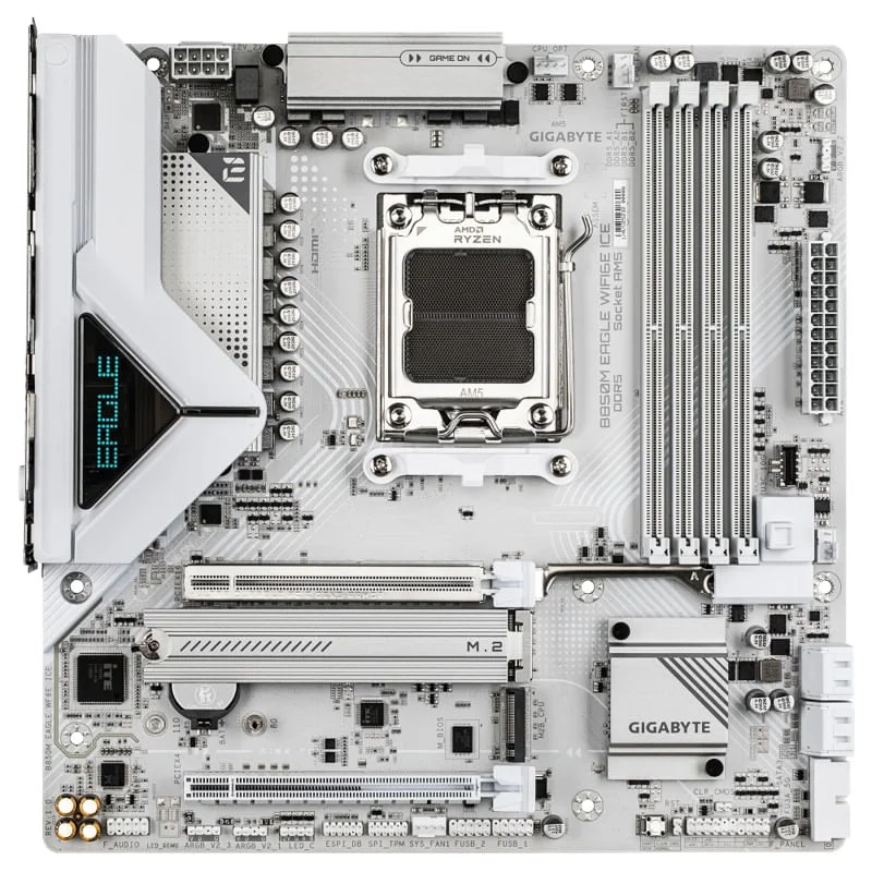 Placa Mãe Gigabyte B850M Eagle Wifi6e Ice, Am5, Ddr5, Wi-fi 6, Atx, 9mb85ml6e-00-g11 6