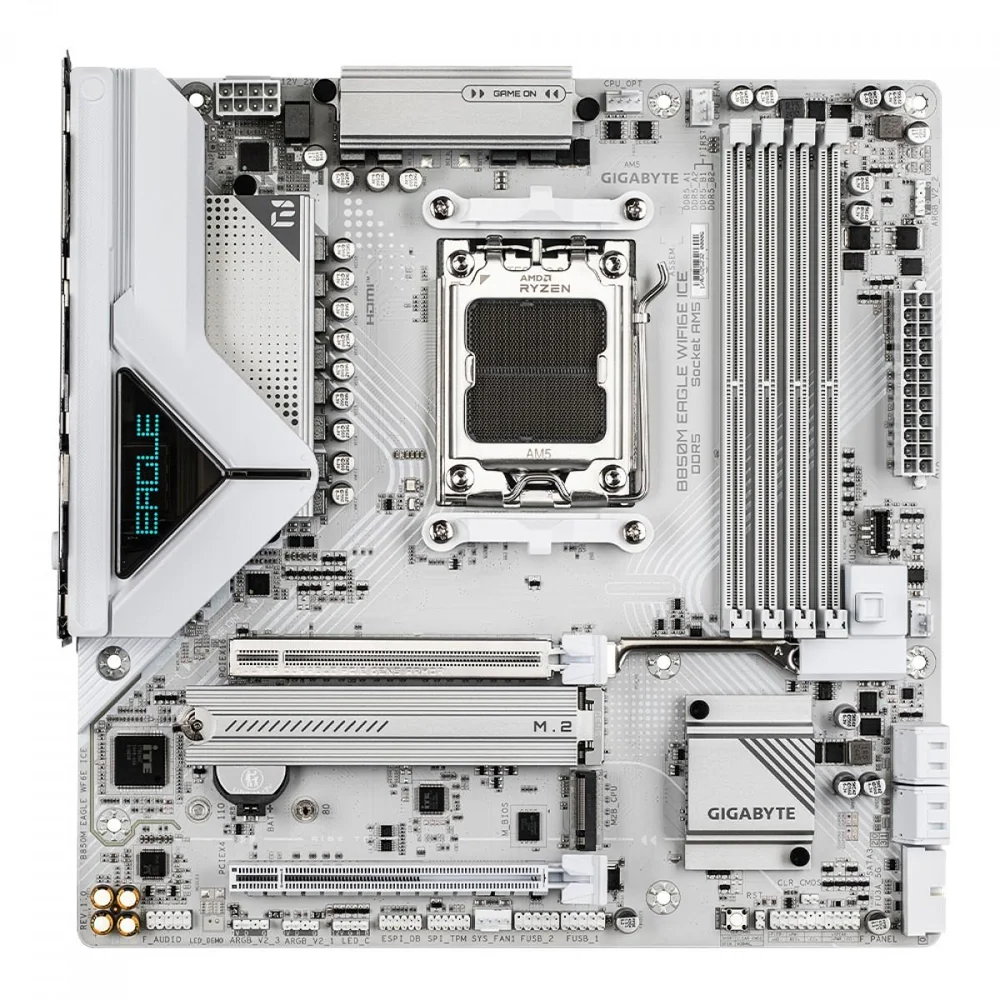 Imagem 2 de 4 do produto Placa Mãe Gigabyte B850m Eagle Wifi6e Ice, Chipset B850, Amd Am5, M-atx, Ddr5