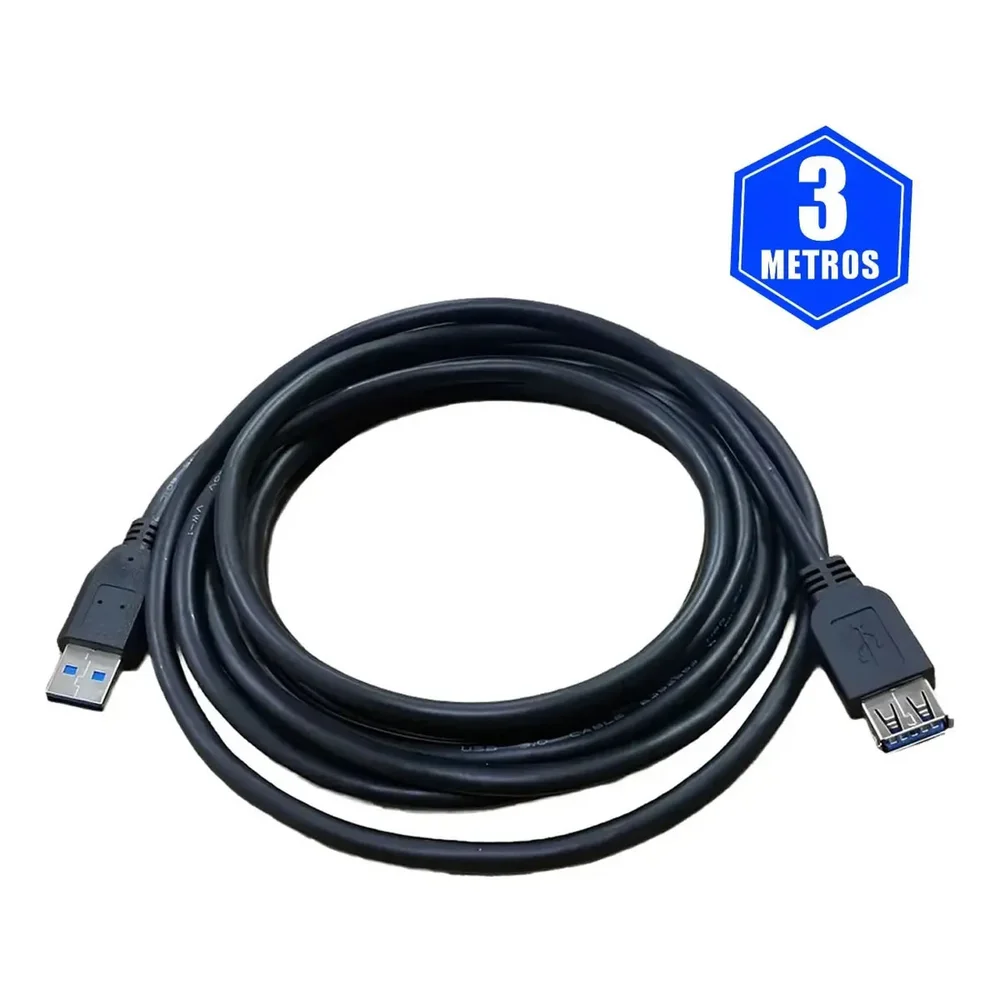 Imagem 4 de 5 do produto Cabo Extensão Usb 3.0 Mxf Wincabos 5 Gbps Ouro De 3 Metros