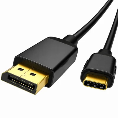 Cabo Tipo C Para Displayport 4k 144hz 1.8m Thunderbolt Alta Velocidade E Áudio Sem Perda