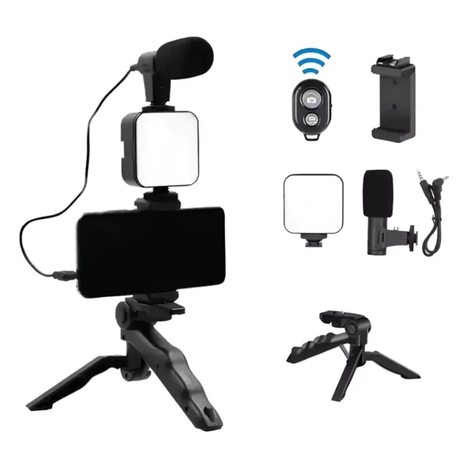 Imagem 2 de 4 do produto Kit Para Gravação Making Criação De Vídeos Controle Remoto
