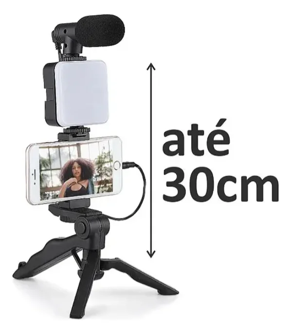 Imagem 3 de 4 do produto Kit Para Gravação Making Criação De Vídeos Controle Remoto