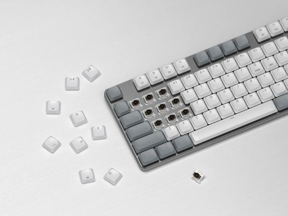 Imagem 5 de 5 do produto Teclado Mecanico Sm3 Slim Bt (branco E Cinza Claro) - Us