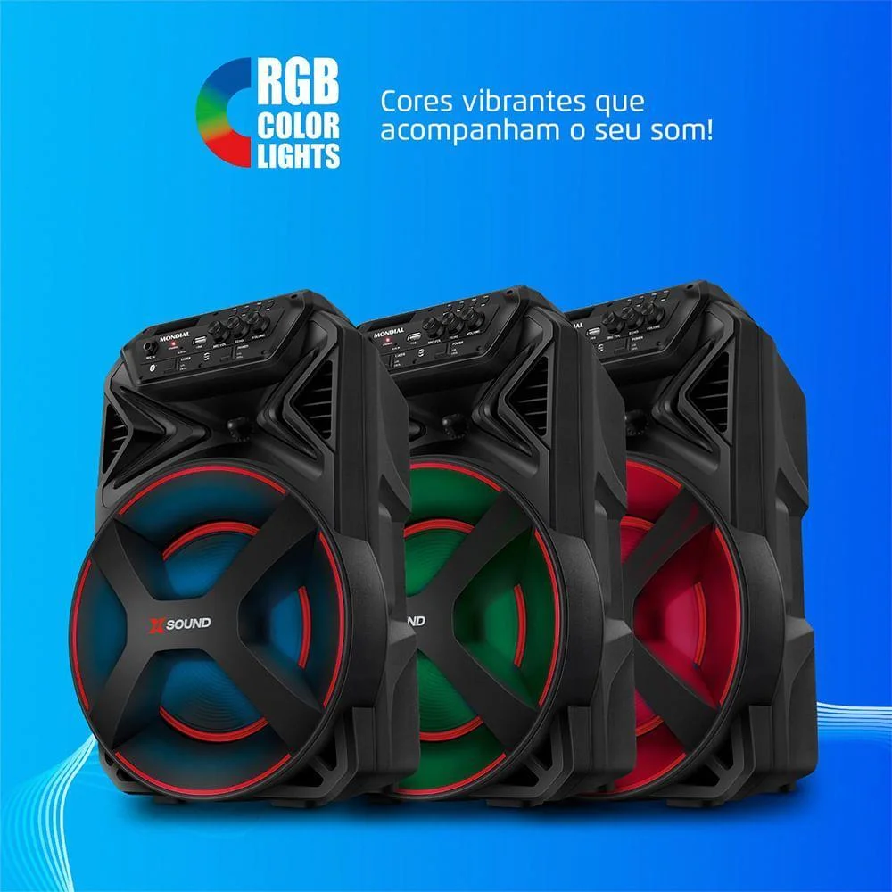 Imagem 5 de 5 do produto Caixa De Som Mondial 300w Rms Bluetooth - 7041-01