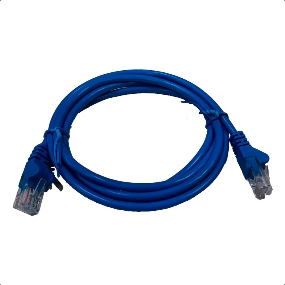 Imagem 2 de 5 do produto Cabo De Rede Cat 5e 1.5 Metros (azul)