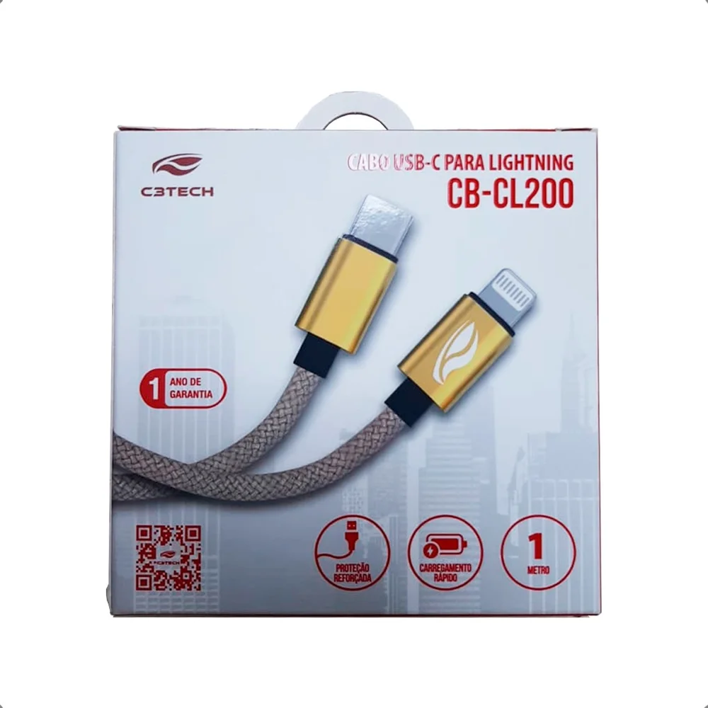 Imagem 5 de 5 do produto Cabo Usb-c-lightning - 1 Metro - Cb-cl200gd