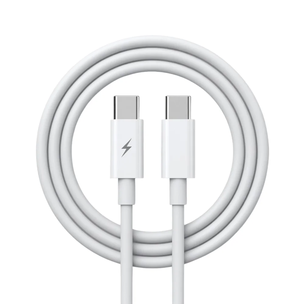 Imagem 5 de 5 do produto Cabo Usb C Para Usb C Durável Carregamento Rápido Branco 1m