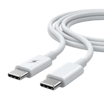 Cabo Usb C Para Usb C 1m Rápido Durável Branco Premium 2026