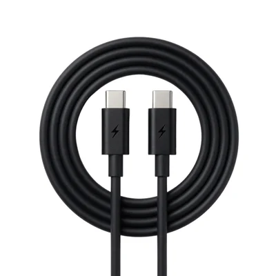 Fio Usb-c Para Usb-c 1m Carregamento Rápido Preto Premium