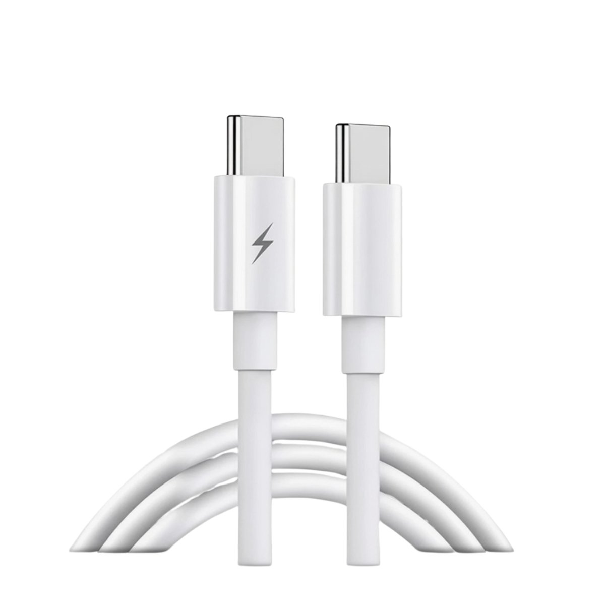 Cabo Usb-c Usb-c Alta Velocidade Carregamento Rápido Branco