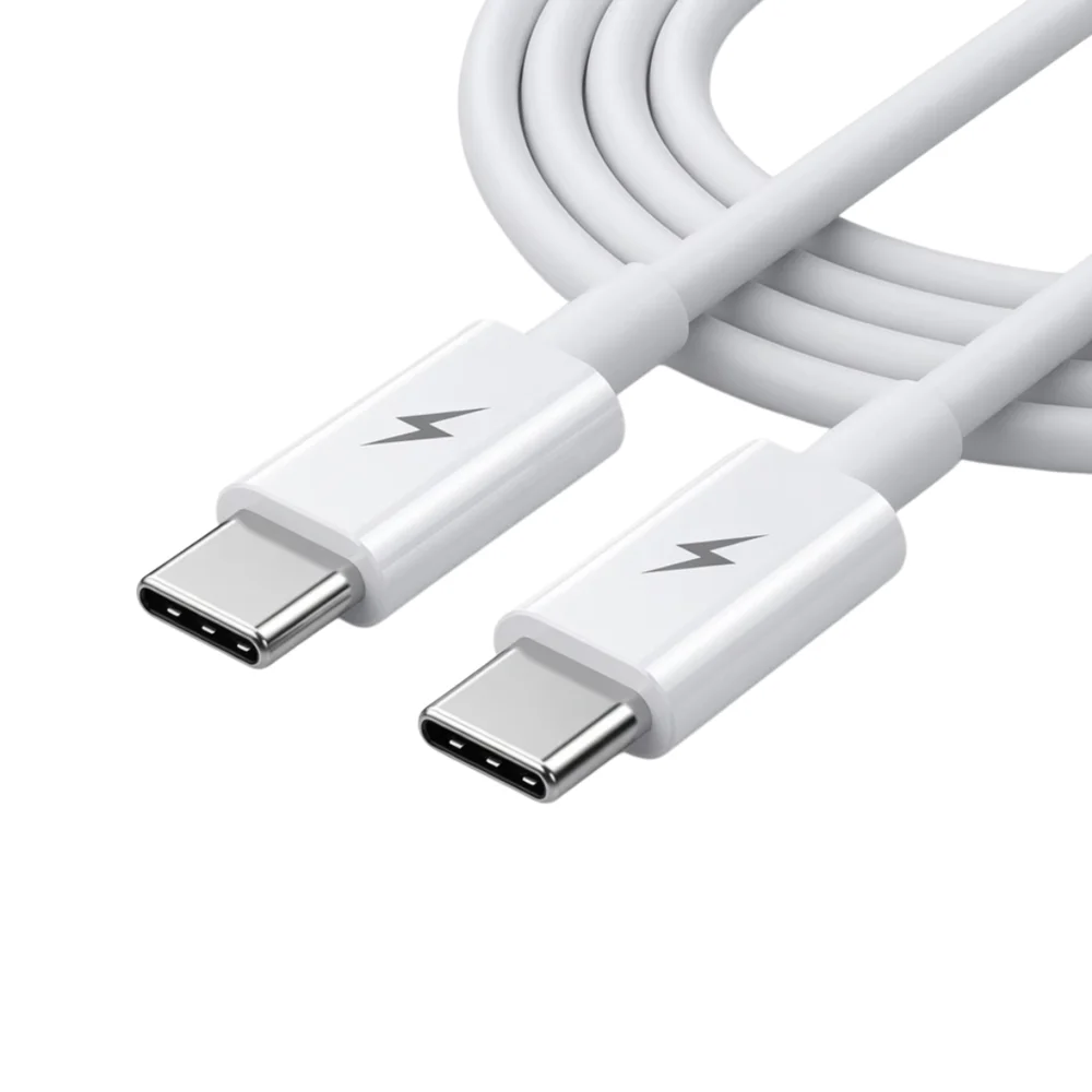 Imagem 2 de 5 do produto Cabo Usb C Para Usb C Alta Velocidade Branco Premium