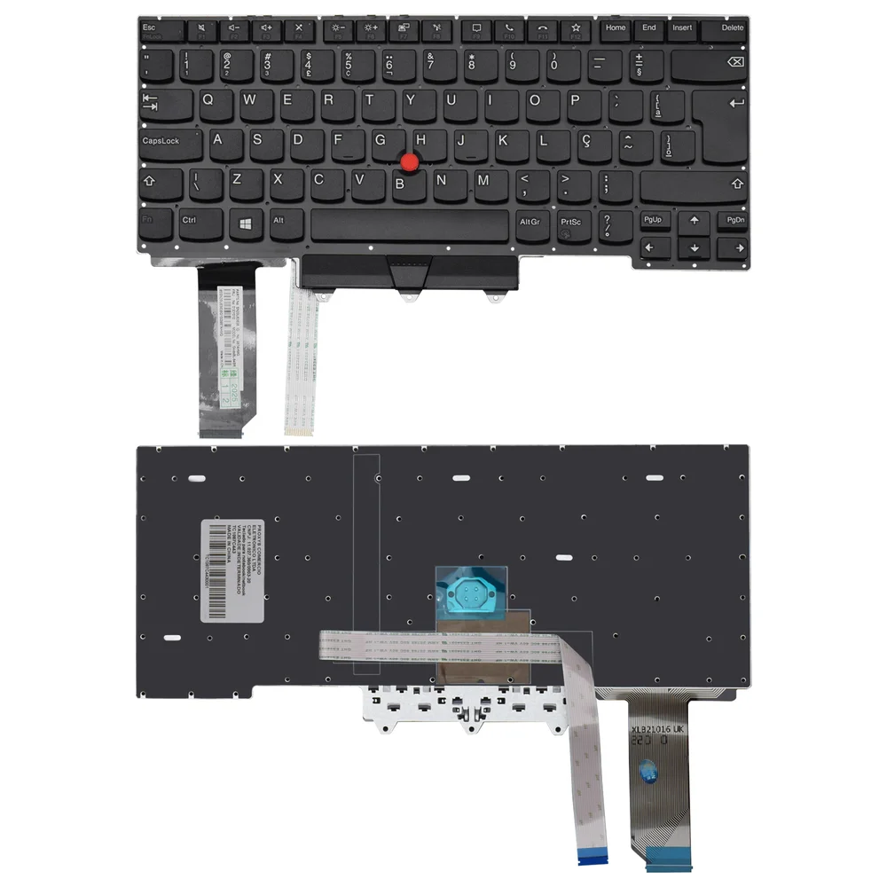 Teclado Para Notebook Lenovo Thinkpad E14-gen 2 20t7 Abnt2 Preto Teclado Para Notebook Lenovo Thinkpad E14-gen 2 20t7 Abnt2 Preto