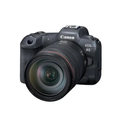 Câmera Canon Eos R5 Rf + Lente 24-105mm F4 L Is Usm Preta Preto