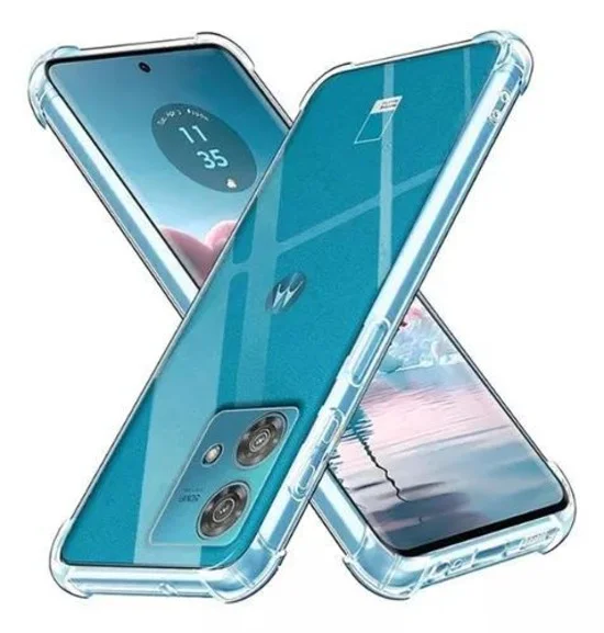 Imagem 3 de 4 do produto Kit Capinha Anti Choque + Película Cerâmica Para Moto Edge 40 Neo