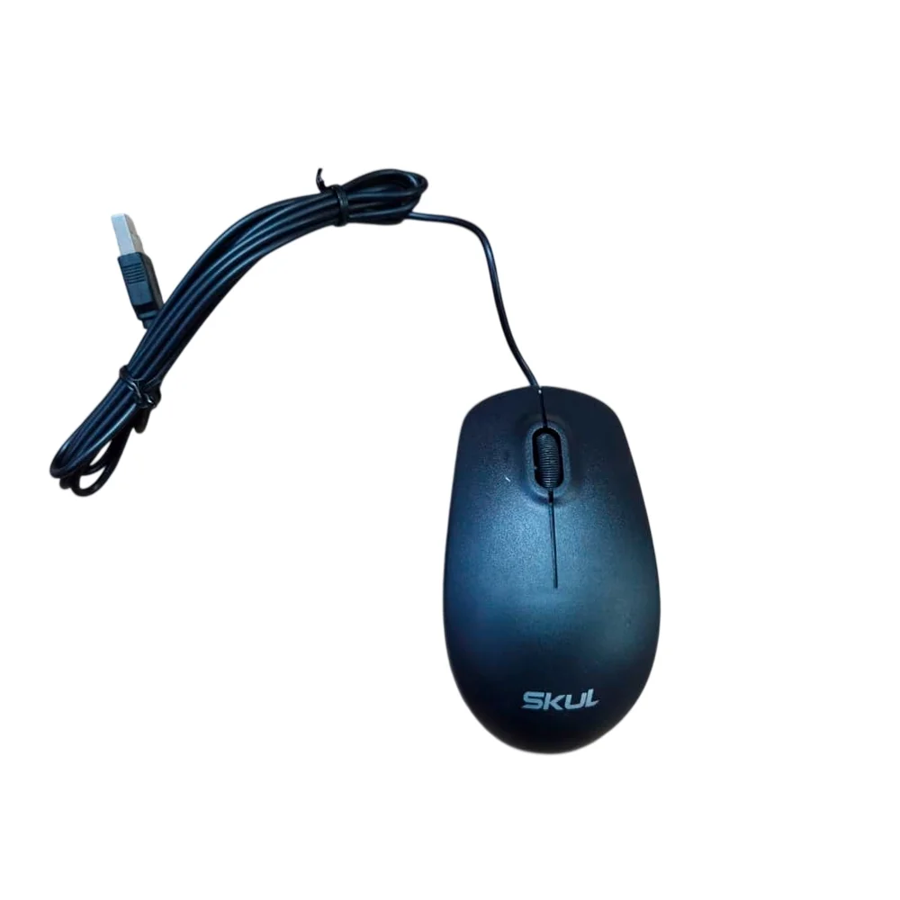 Imagem 2 de 2 do produto Mouse Skul Office, 1000 Dpi, Silencioso, Cabo Usb 1.8m, Preto - Skmou-002