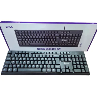 Teclado Skul Office, Abnt2, Cabo Usb 1,8 Metros, Preto - Sktec-002