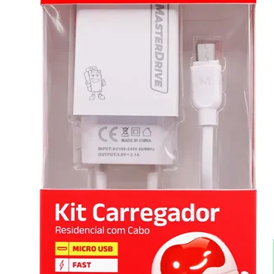 Kit Carregador M019-m Masterdrive Micro-usb 5v 2.1a