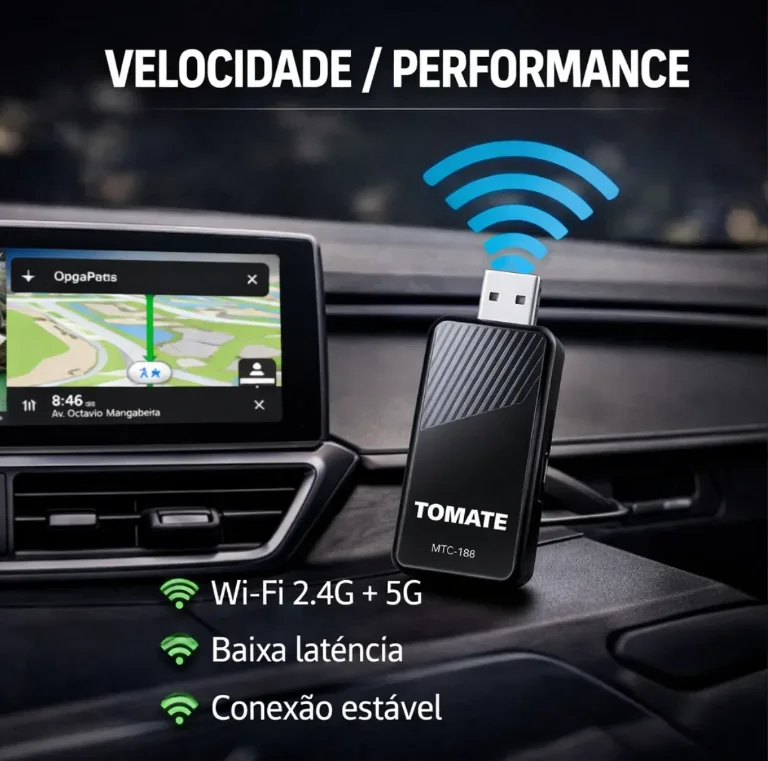 Imagem 3 de 5 do produto Adaptador Carplay Android Auto Sem Fio Usb Mtc-188