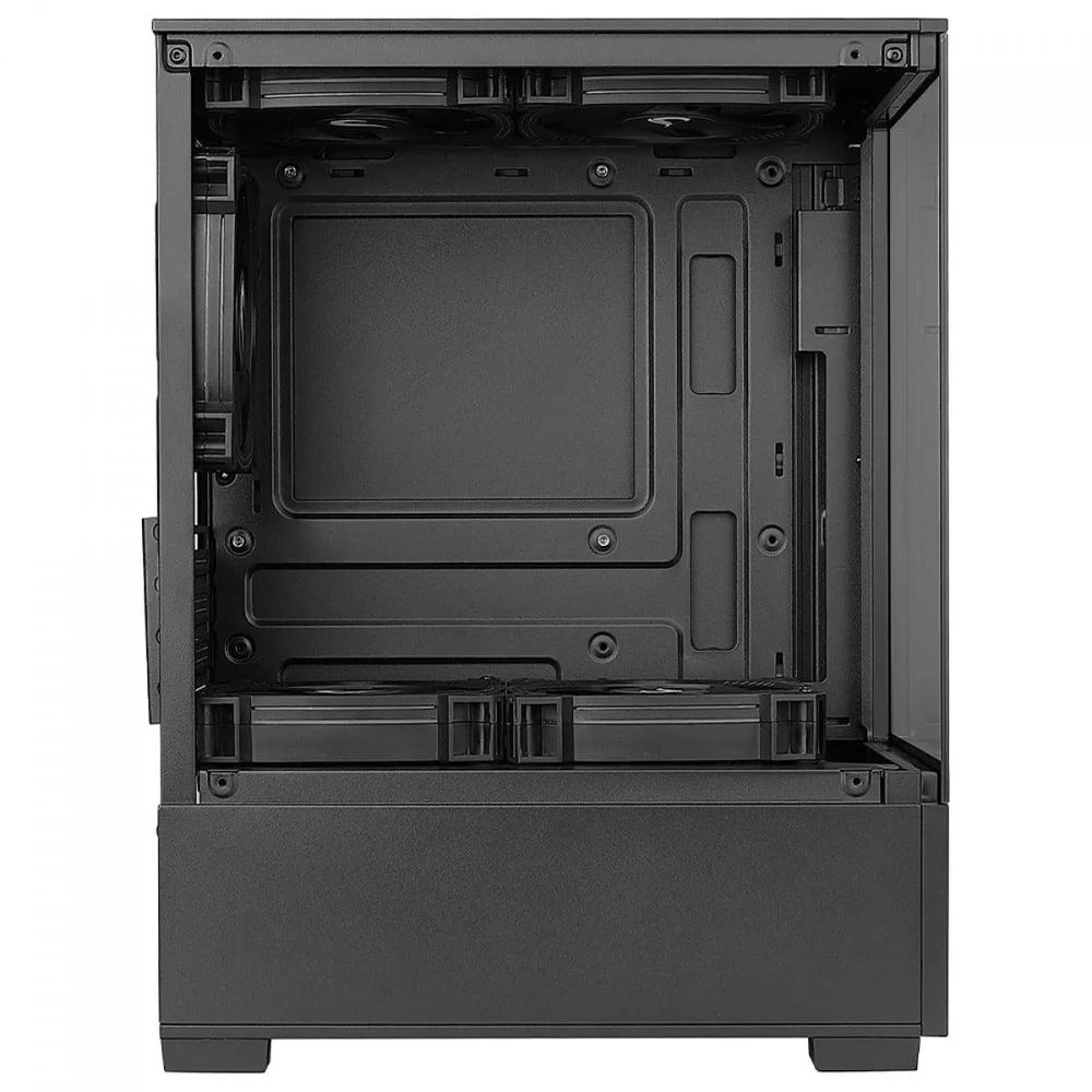 Imagem 5 de 5 do produto Gabinete Gamer Rise Mode Prisma Glass 01, Mid Tower, Vidro Temperado, Matx, Sem Fonte, Sem Fan, Preto, Rm-ca-prs-01-fb