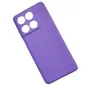 Capa Silicone Aveludada Lilás Para Moto Edge 70 Fusion