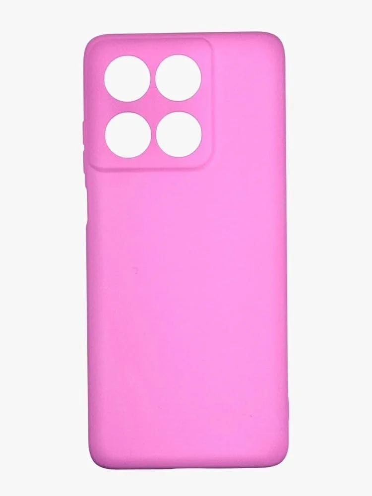 Capa Silicone Aveludada Para Moto Edge 70 Ultra Rosa Claro