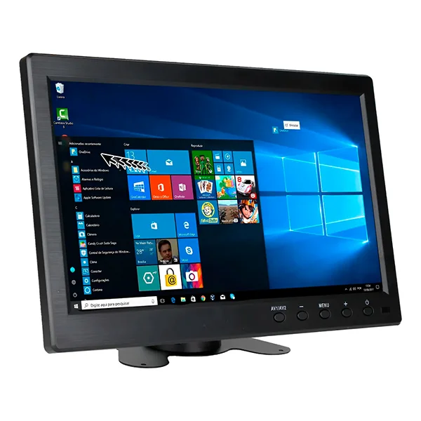 Tela Monitor Automotivo 10.1” HDMI Vga Usb Av Bnc – Hz-101hd Haiz