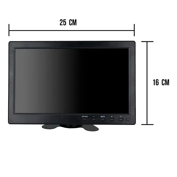 Tela Monitor Automotivo 10.1” HDMI Vga Usb Av Bnc – Hz-101hd Haiz