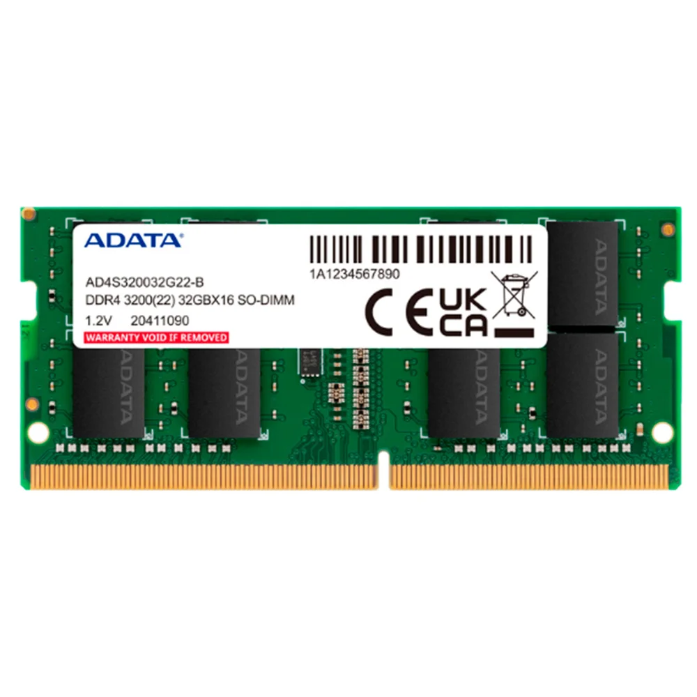 Memória Para Notebook Adata, 32gb, Ddr4, 3200mhz - Ad4s320032g22-sgn