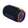 Caixa De Som Portátil Com Bluetooth Iluminação Roxa Alça
