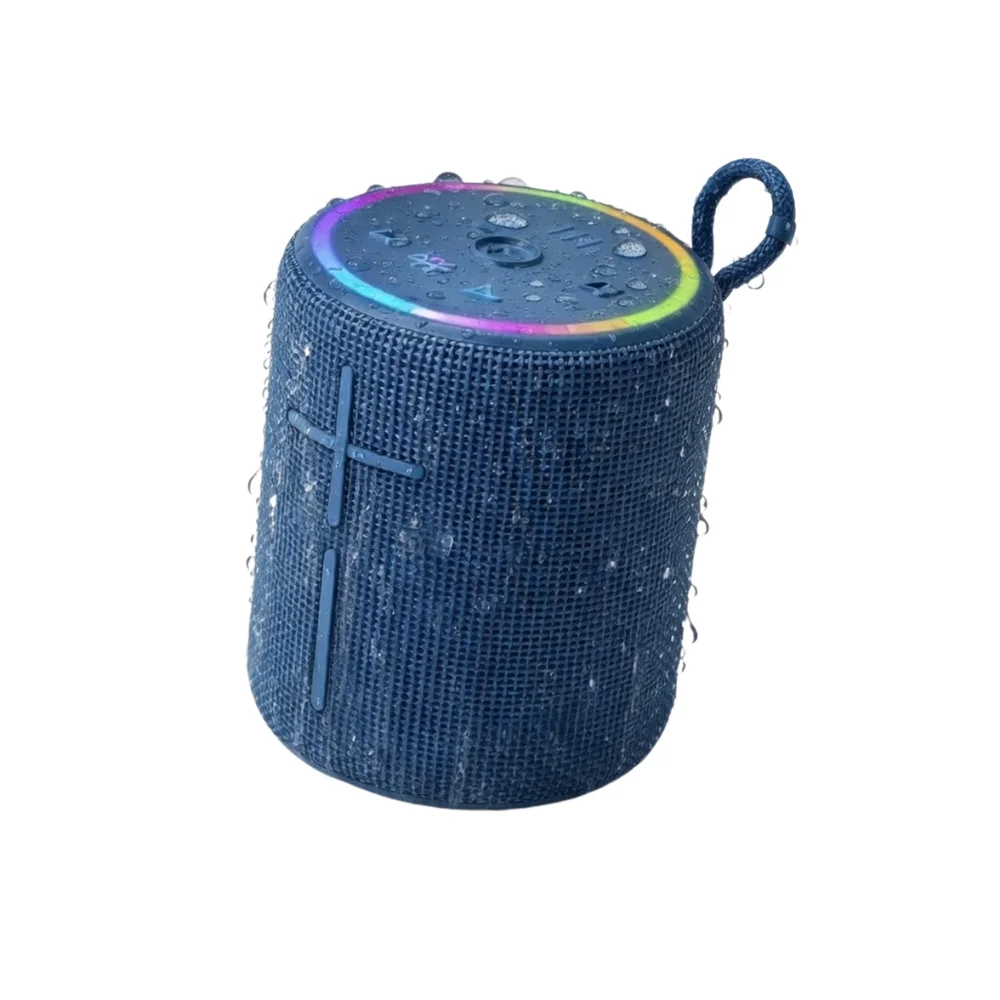 Imagem 5 de 5 do produto Caixa De Som Portátil Bluetooth Com Anel RGB Luminoso Alça