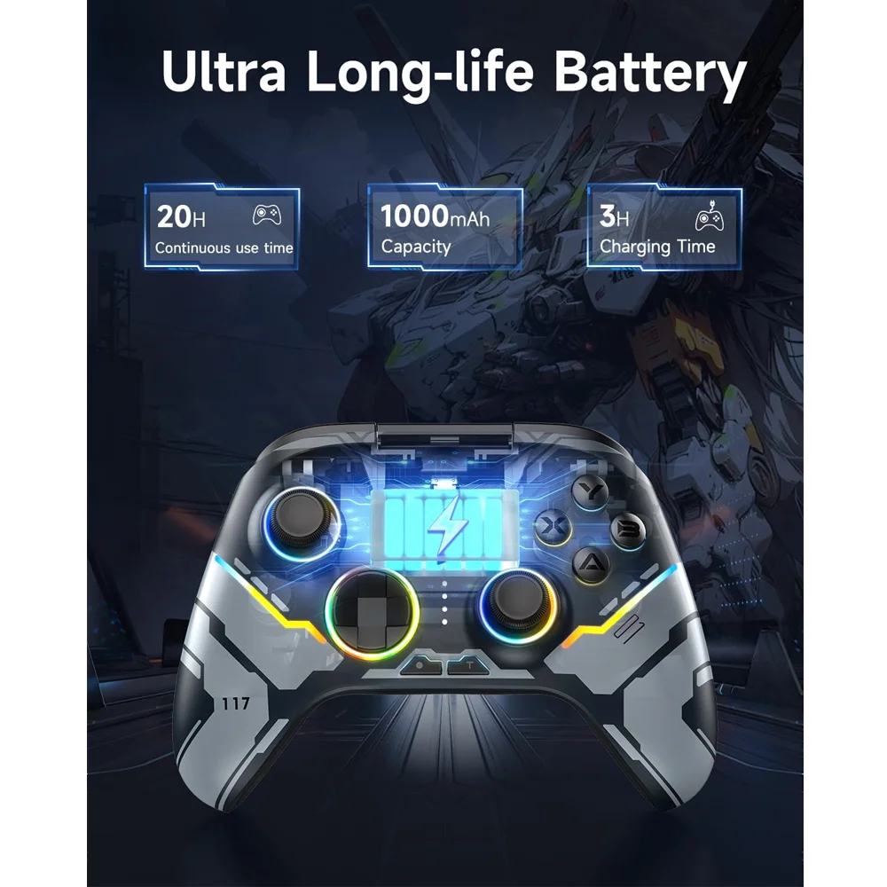 Imagem 2 de 5 do produto Controle Gamer Easysmx X15 Hall Effect Bluetooth E 2.4ghz