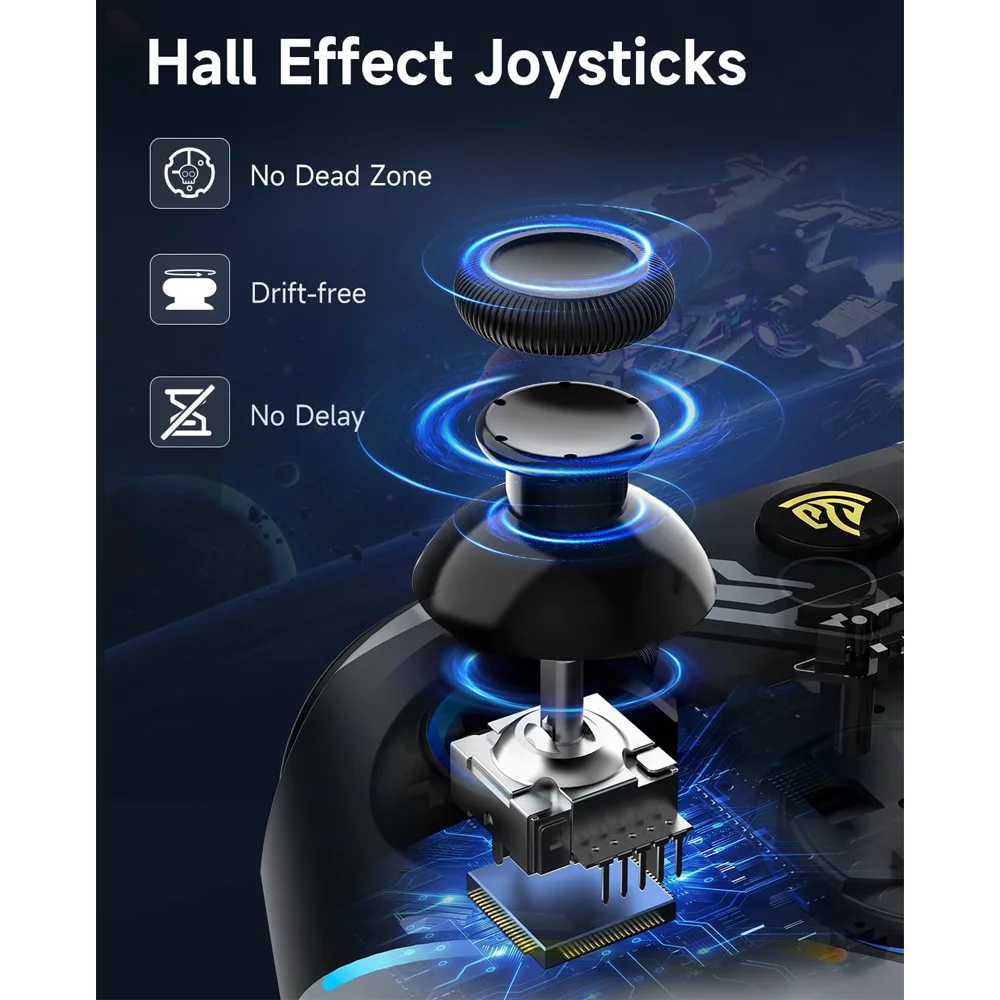 Imagem 3 de 5 do produto Controle Gamer Easysmx X15 Hall Effect Bluetooth E 2.4ghz