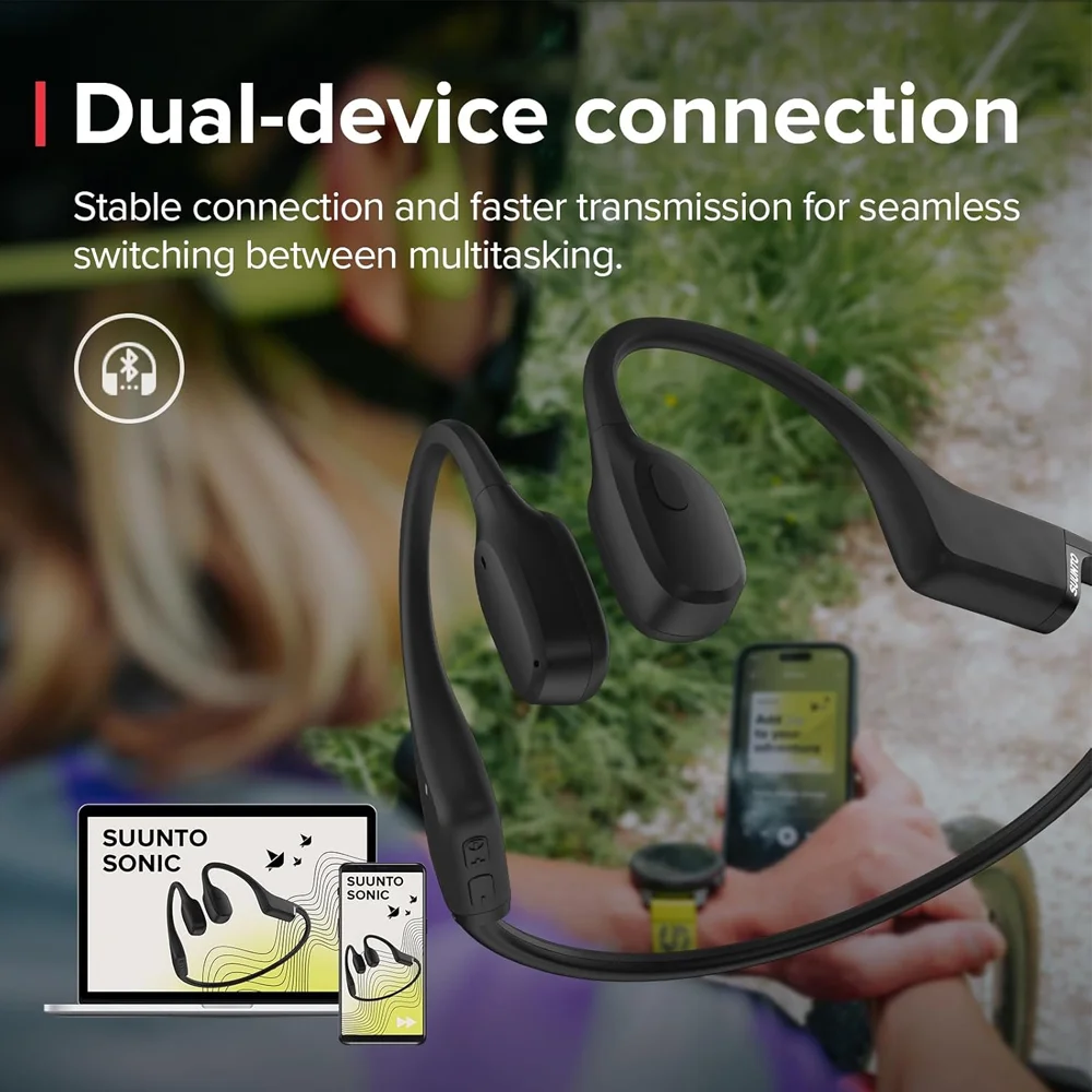 Imagem 5 de 5 do produto Fone Condução Óssea Suunto Sonic Design Aberto  Esportivo