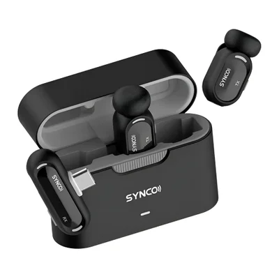 Microfone Sem Fio Synco Smic-c Usb-c Lapela Celular Vlog