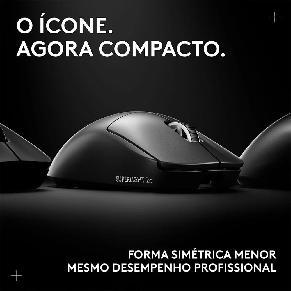 Imagem 3 de 5 do produto Mouse Gamer Sem Fio Logitech G Pro X Superlight 2c Com 5 Botões, Sensor 44k Dpi, Atualização De Até 8 Khz, Preto N/a
