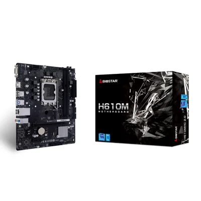 Placa Mãe Biostar H610m Ddr4 LGA 1700 Matx HDMI H610mhc 2.0 Ver 6.1
