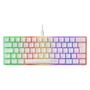 Teclado Mecânico Branco RGB 60% Gamer Switch Brown Jogos Tkl Snow Walker V2 Clanm