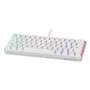 Teclado Mecânico Branco RGB 60% Gamer Switch Brown Jogos Tkl Snow Walker V2 Clanm