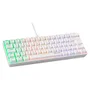 Teclado Mecânico Branco RGB 60% Gamer Switch Brown Jogos Tkl Snow Walker V2 Clanm