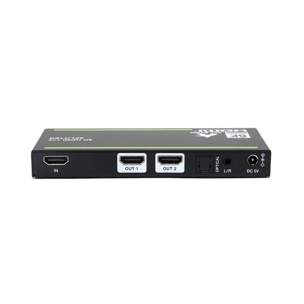 Imagem 3 de 5 do produto Splitter De Video HDMI 2 Portas 8k Com Extração De Áudio / As-sp28ex