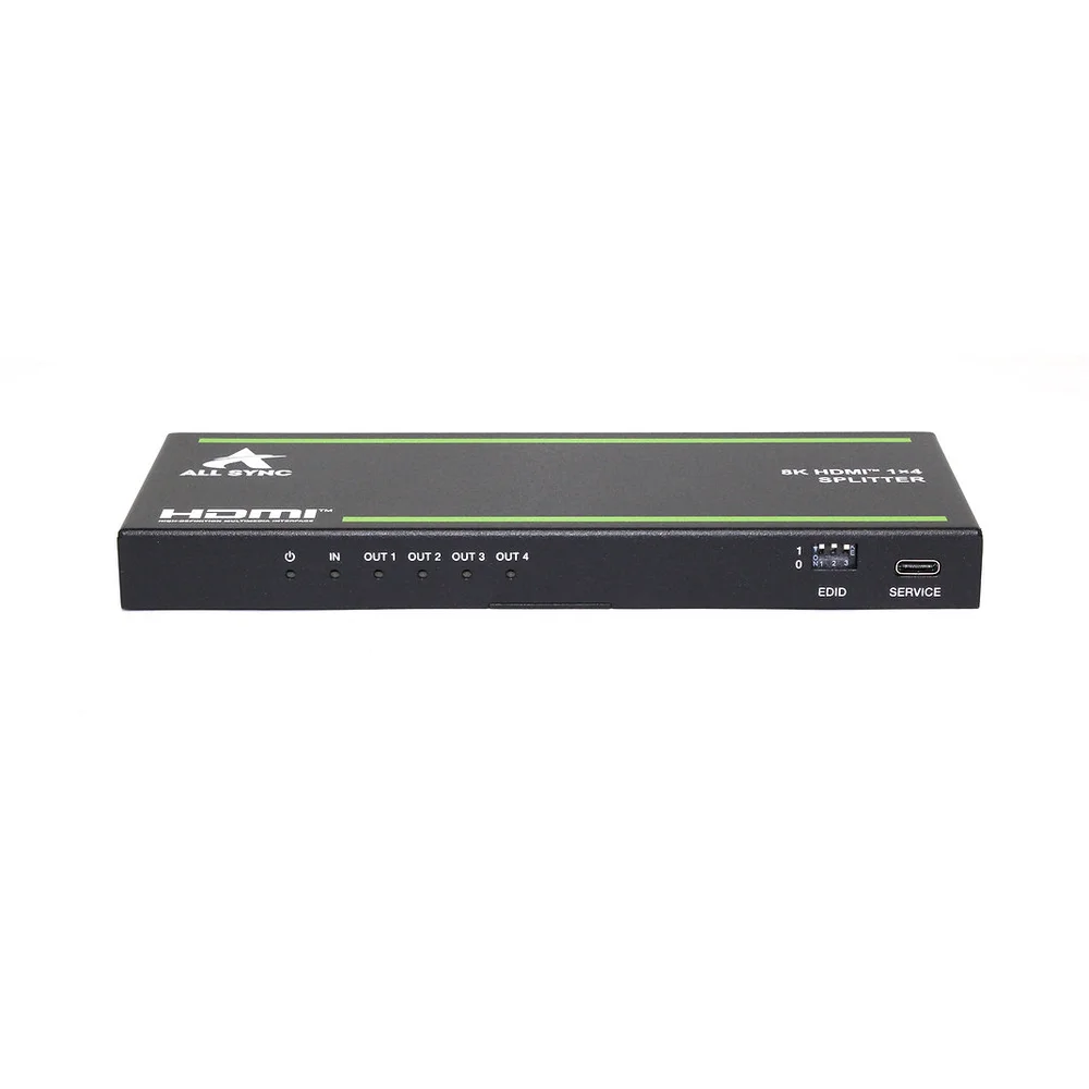 Imagem 2 de 5 do produto Splitter De Video HDMI 4 Portas 8k Com Extração De Áudio / As-sp48ex