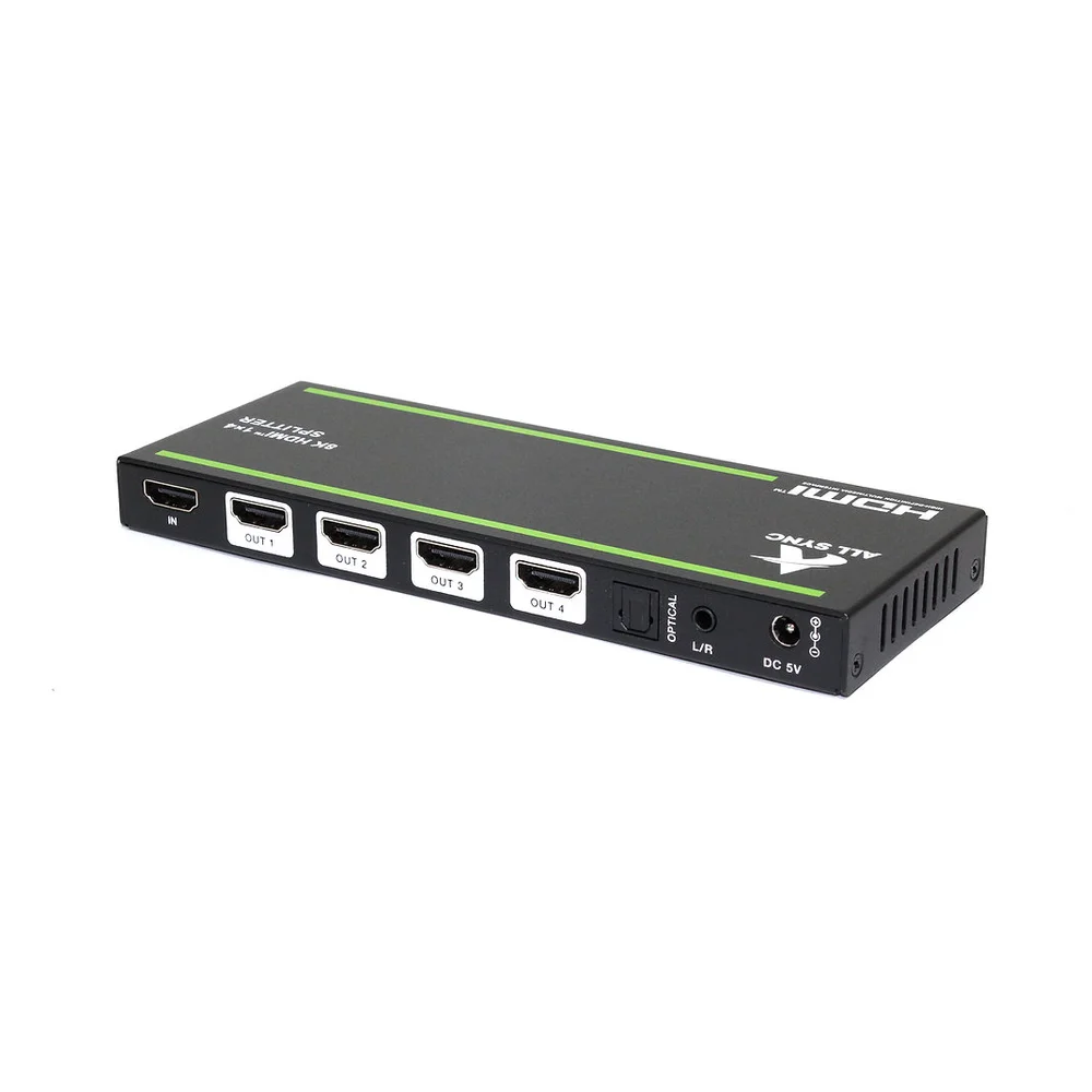 Imagem 5 de 5 do produto Splitter De Video HDMI 4 Portas 8k Com Extração De Áudio / As-sp48ex