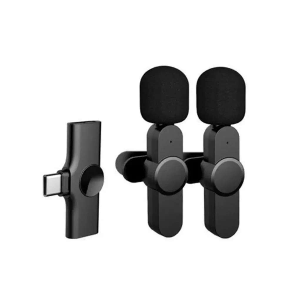 Imagem 4 de 4 do produto Microfone Lapela Usb-c Duplo S/fio - Preto - Un - Md9