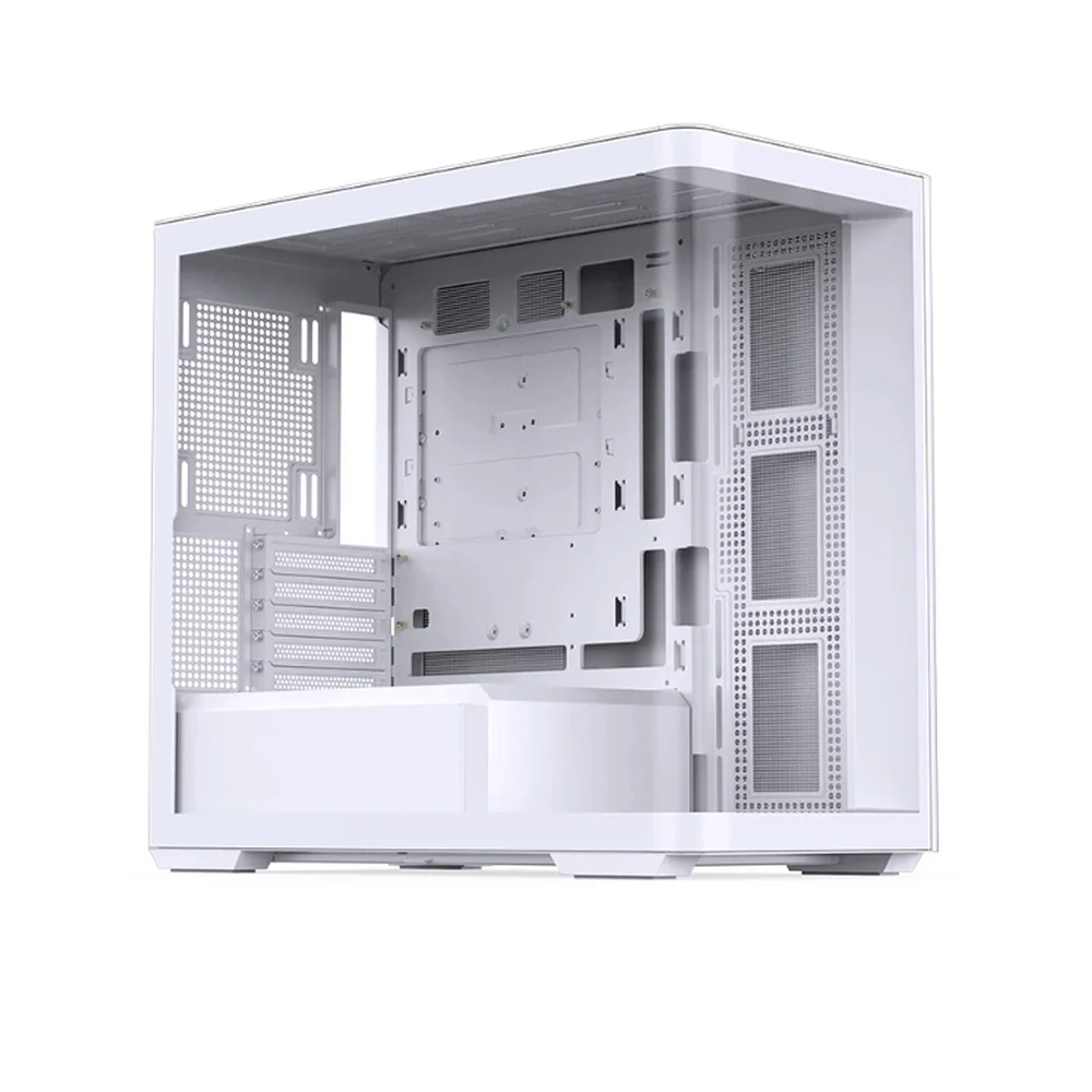 Gabinete Gamer Aquário Jonsbo D300 White M-atx Vidro Temperado Usb-c Branco