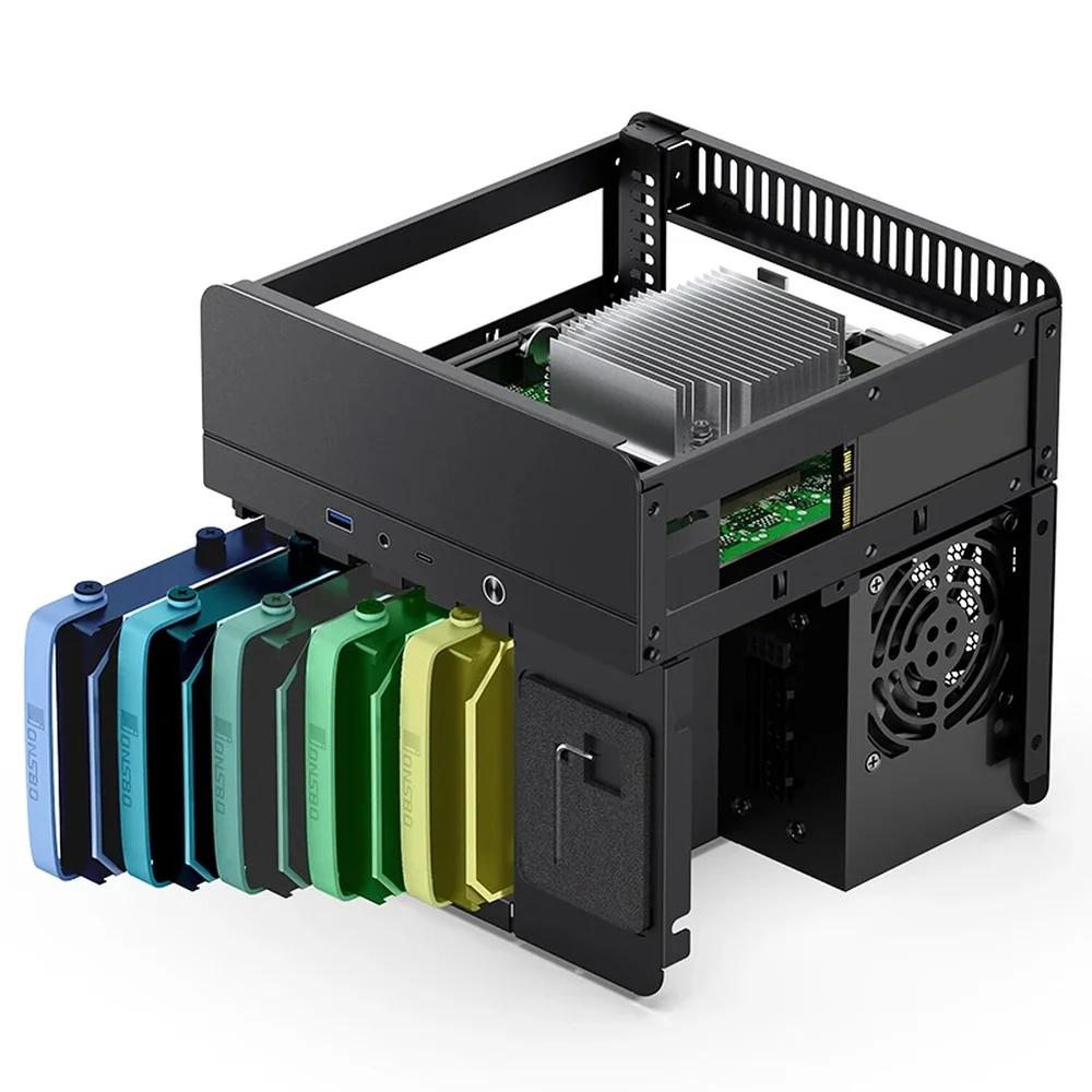 Imagem 2 de 5 do produto Gabinete Premium Para Storage/nas Dados Jonsbo N2 Preto