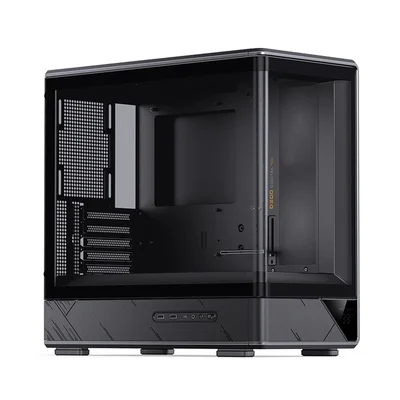 Gabinete Gamer Aquário Jonsbo D200 Preto Com Display Digital M-atx Usb-c