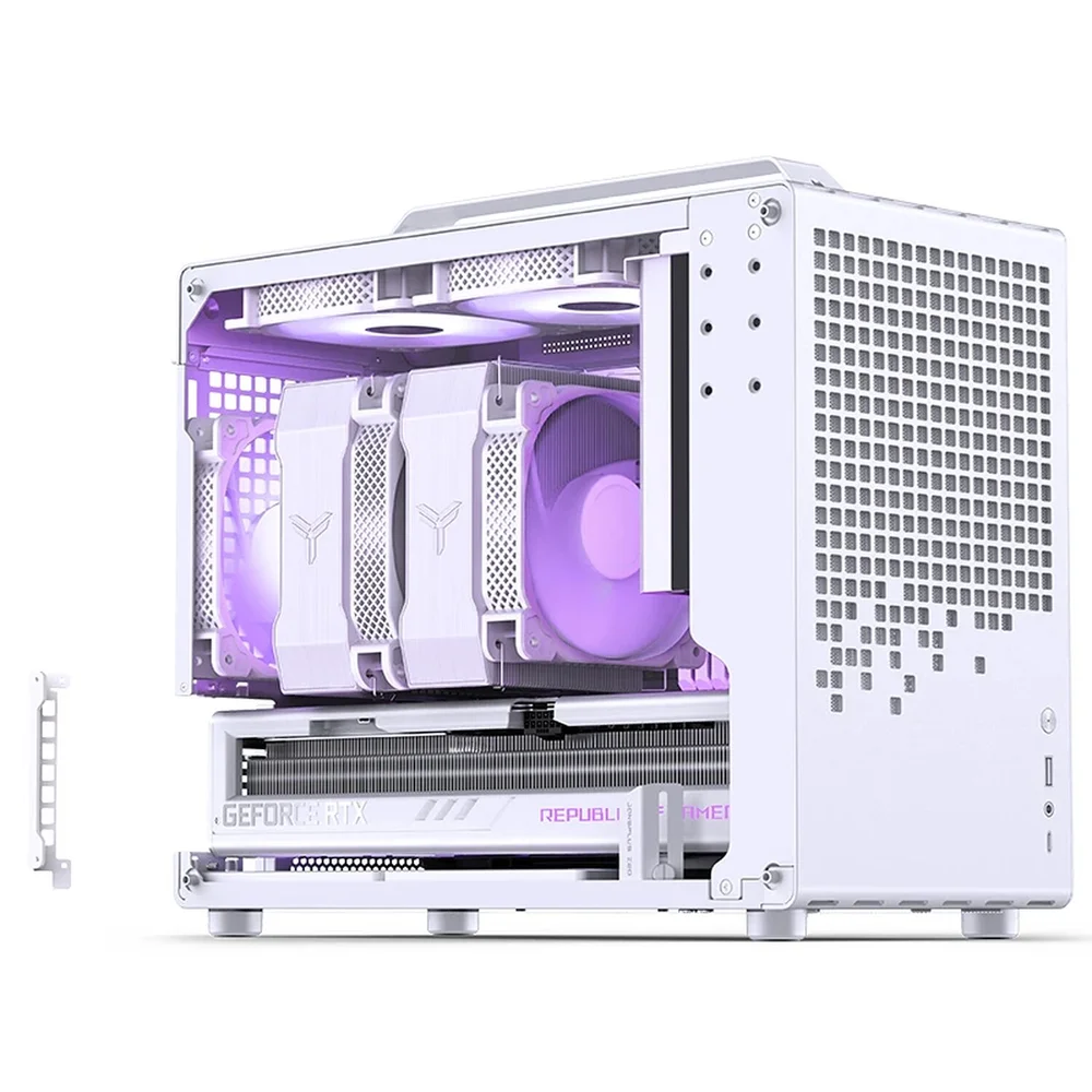 Imagem 2 de 5 do produto Gabinete Premium Jonsbo Z20 White M-atx Branco Com Alça Usb-c