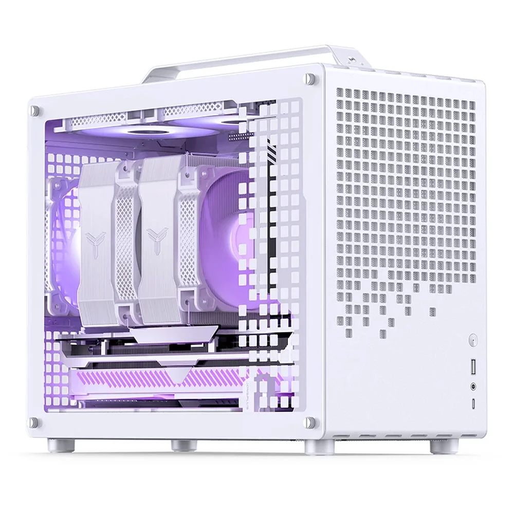 Imagem 3 de 5 do produto Gabinete Premium Jonsbo Z20 White M-atx Branco Com Alça Usb-c