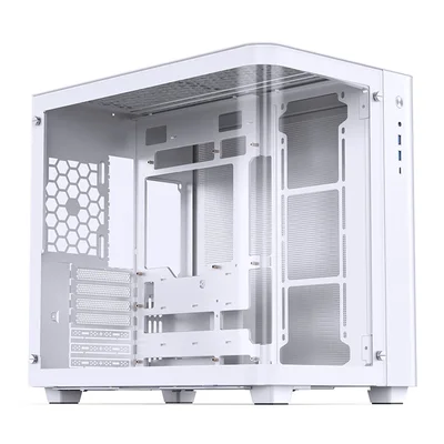 Gabinete Gamer Premium Jonsbo Tk-3 White Aquário Vidro Curvo Atx Usb-c Branco